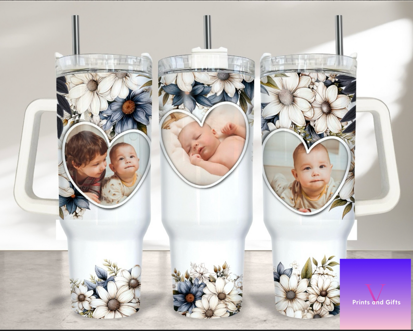 Heart Photo 40oz Tumbler