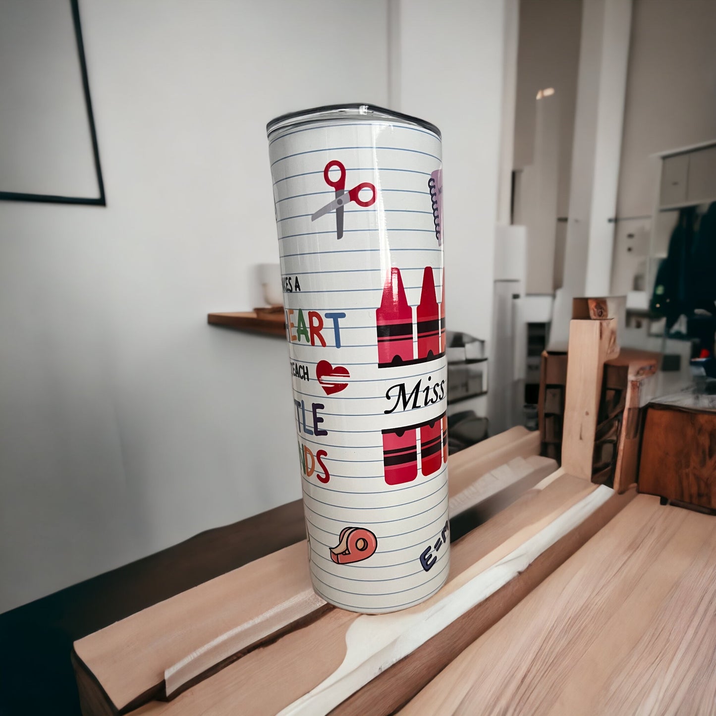 Teachers Big Heart Tumbler