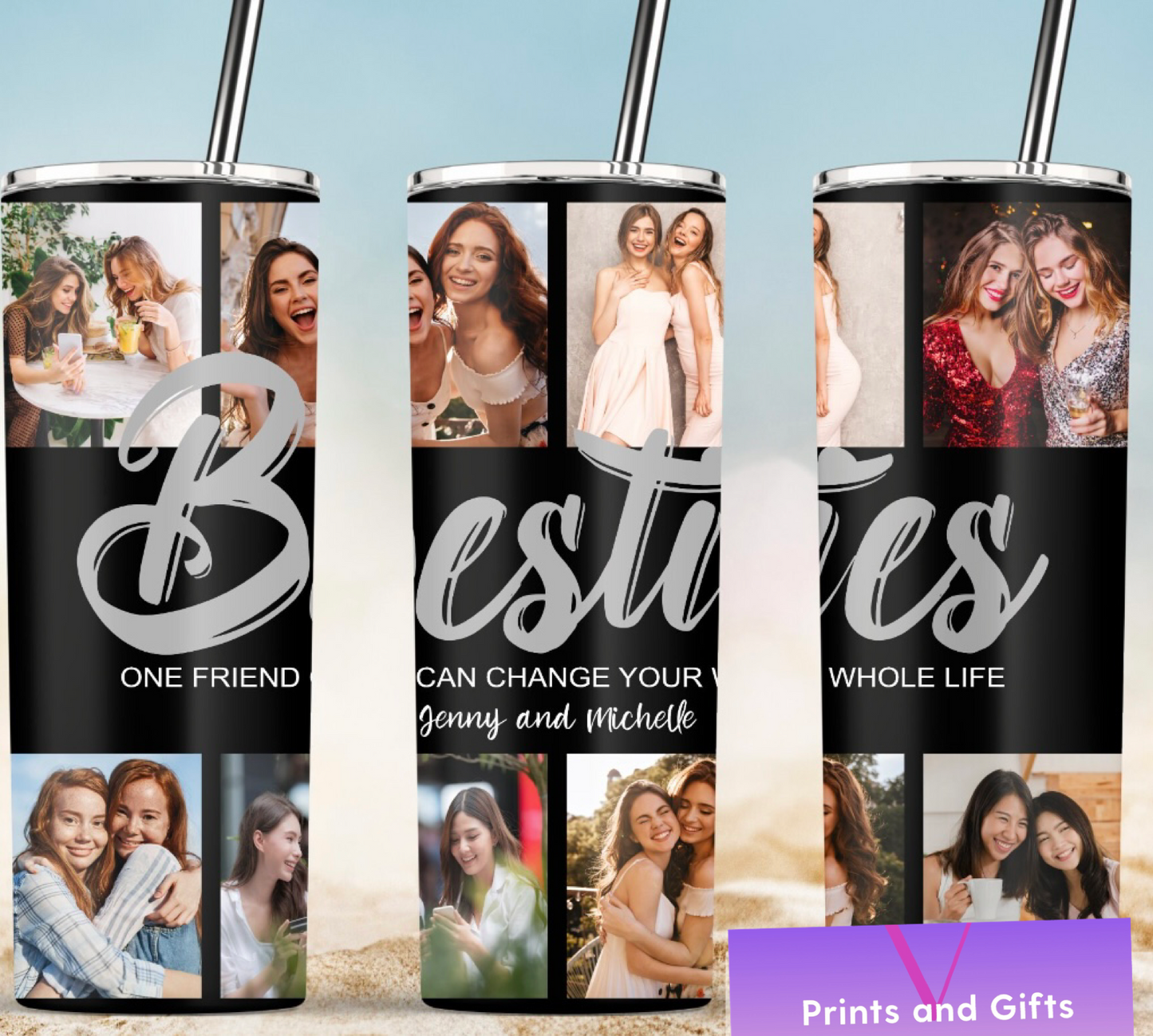 Besties Photo Tumbler