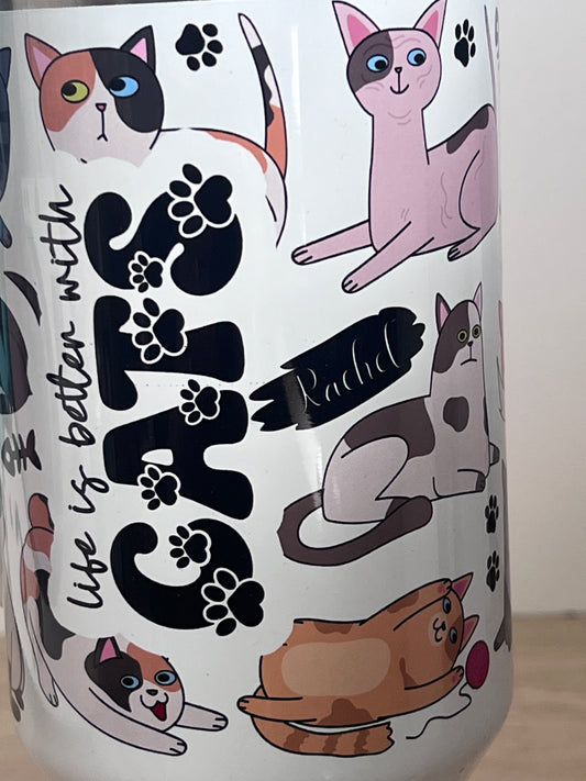 Cats Personalised Tumbler