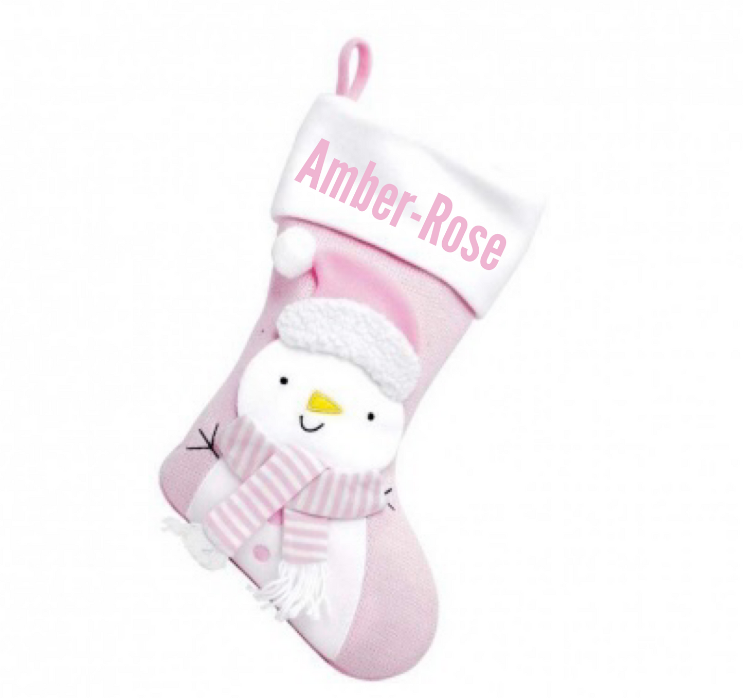 Pink Christmas Stocking