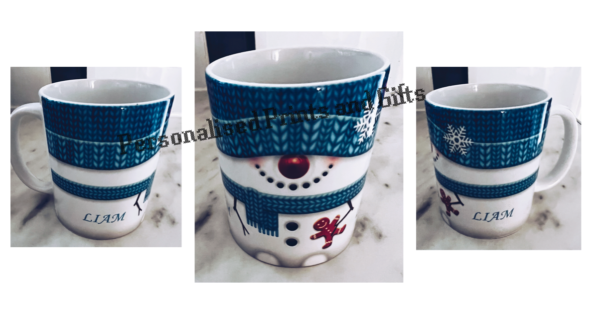 Personalised Snowman Mug