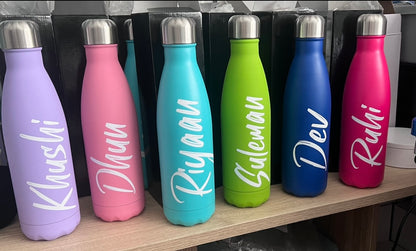 500ml Water Bottle - Matt Colours