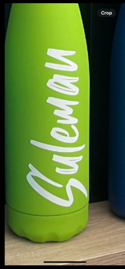 500ml Water Bottle - Matt Colours