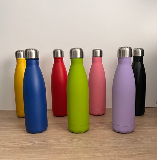 500ml Water Bottle - Matt Colours