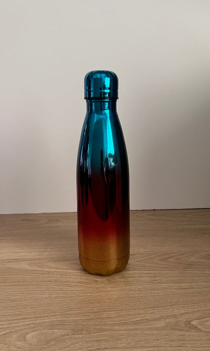 500ml Water Bottle - Metalic Colours