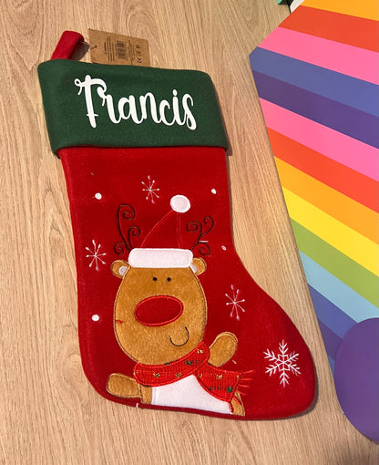 Red and Green Christmas Stocking