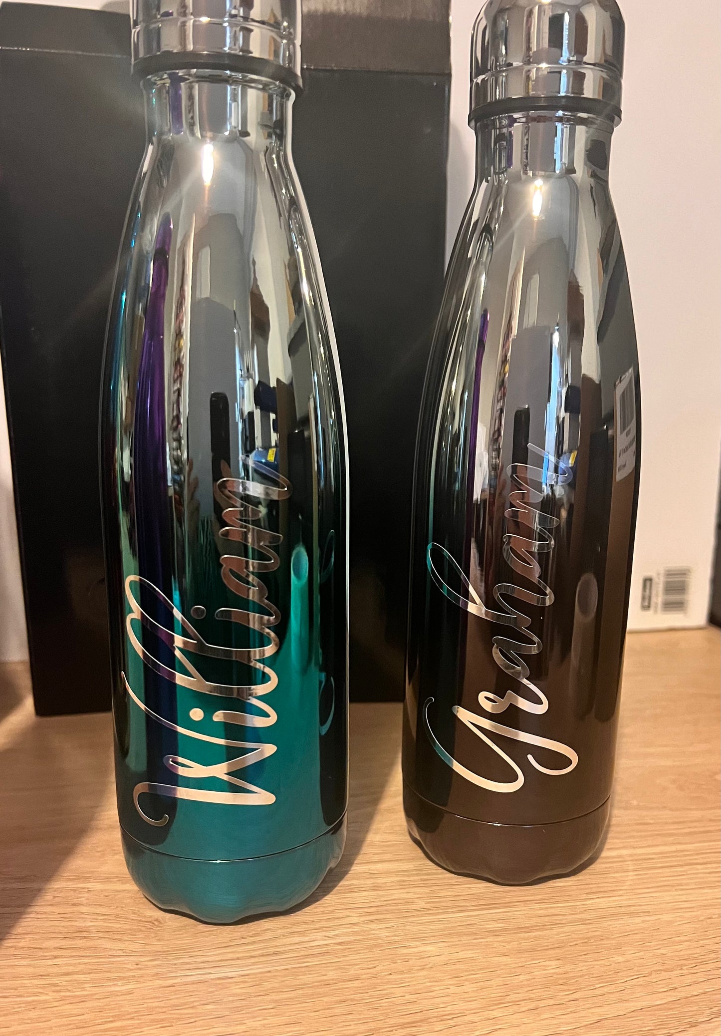 500ml Water Bottle - Metalic Colours