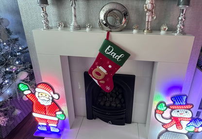 Red and Green Christmas Stocking