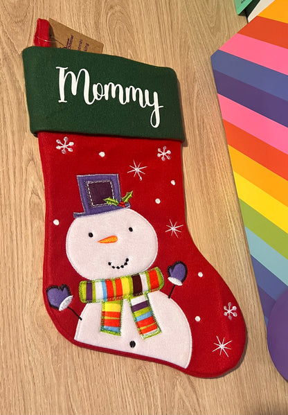 Red and Green Christmas Stocking
