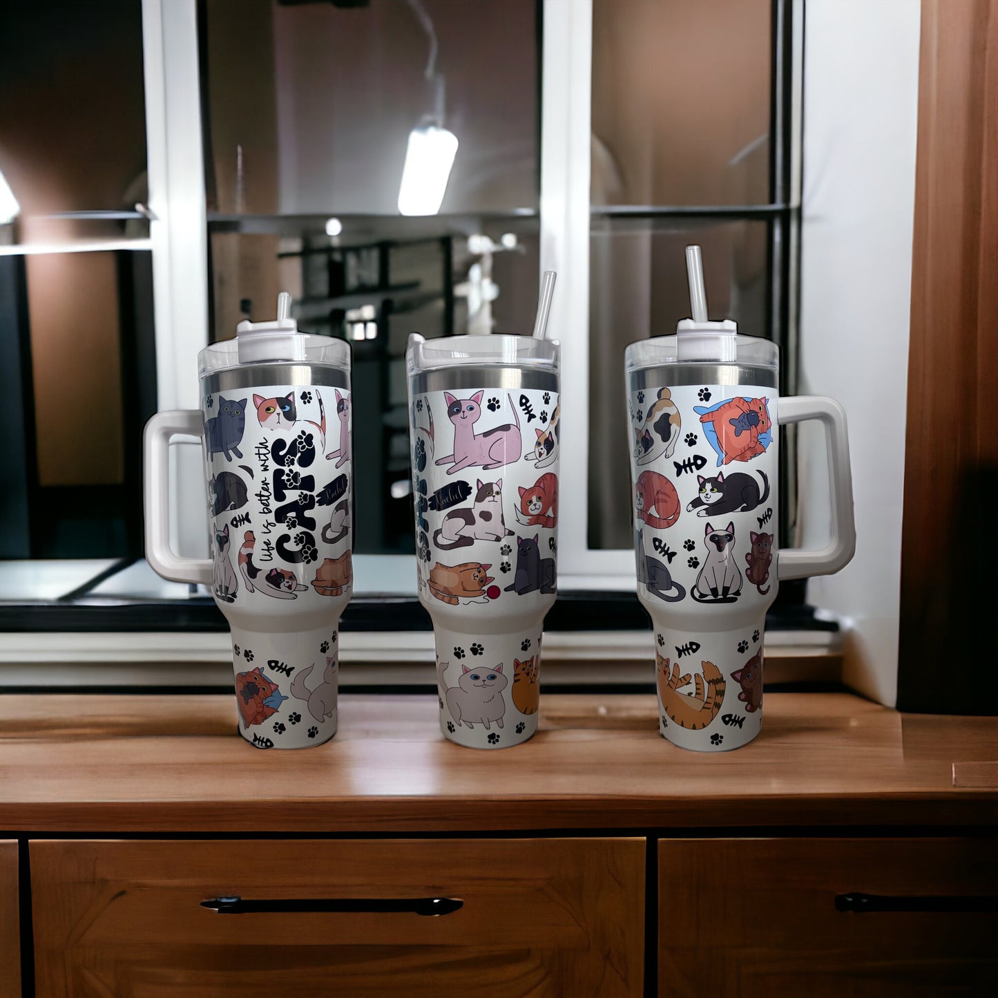 Cats Personalised Tumbler