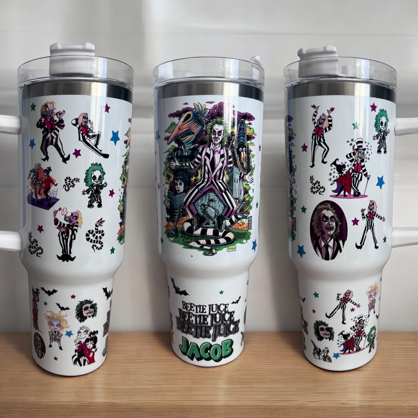 Beetle Juice Personalised Tumbler