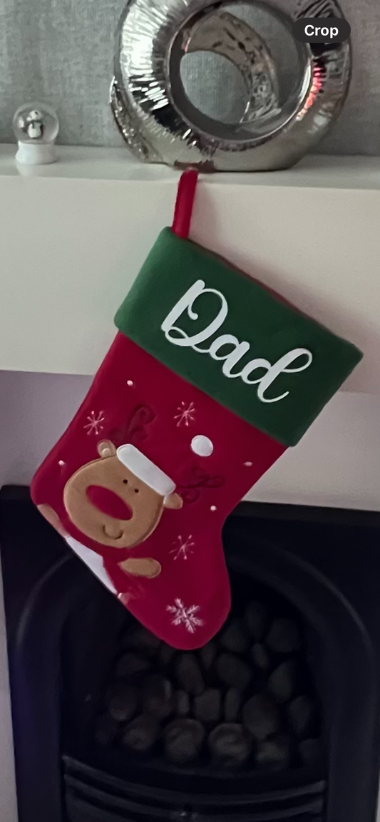 4x Red and Green Christmas Stocking
