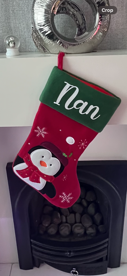Red and Green Christmas Stocking