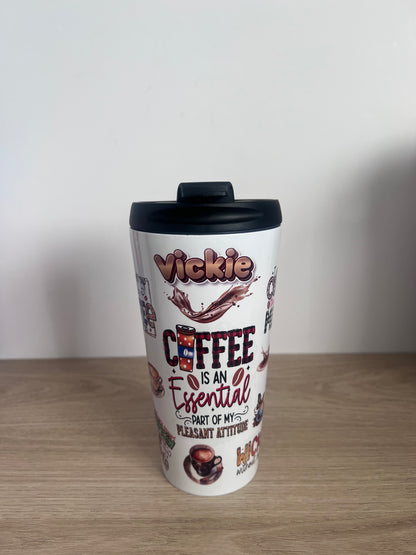 Fun coffee travel mug
