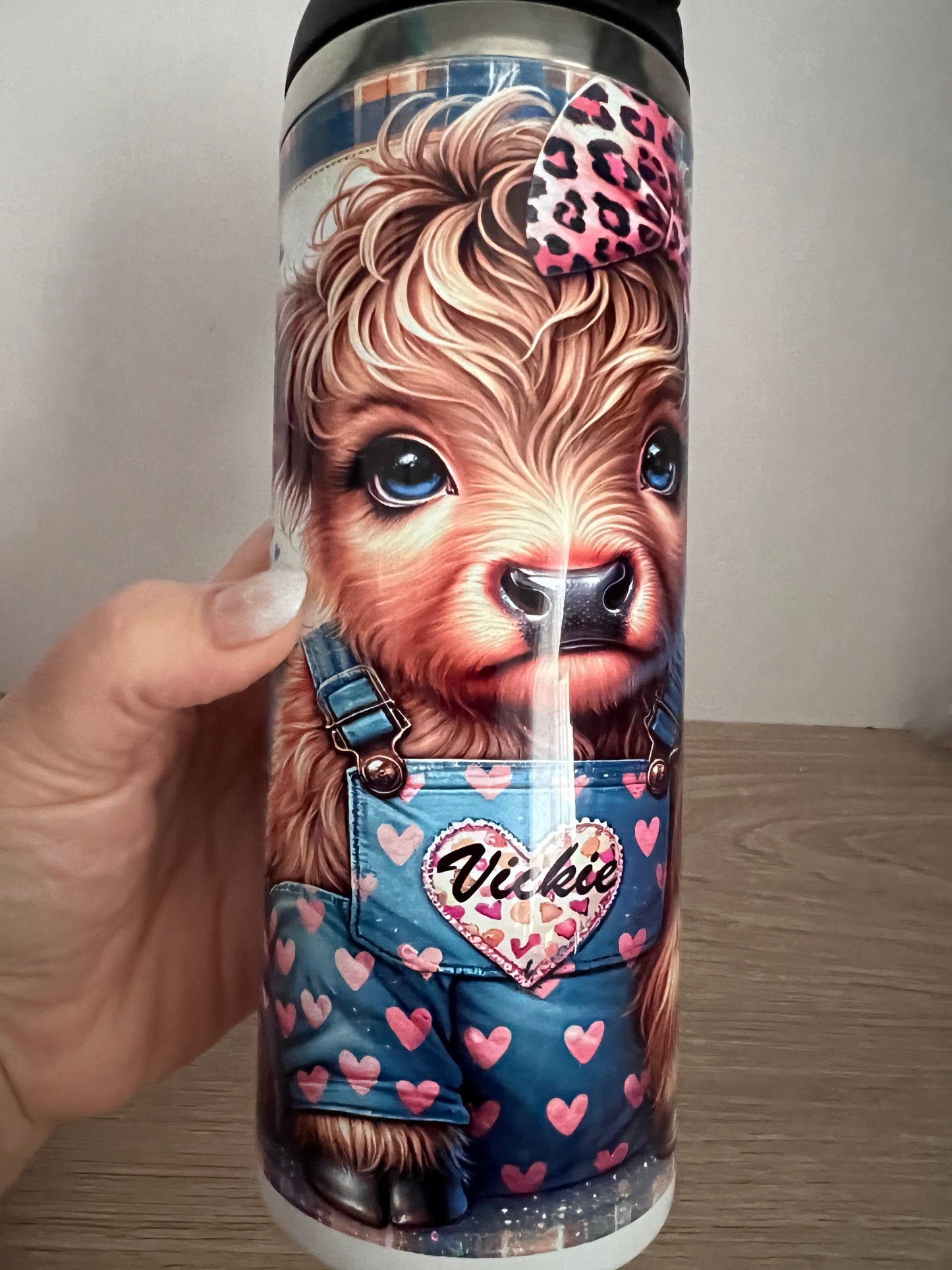 Highland Cow Travel Tumbler