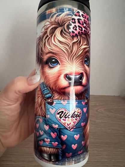 Highland Cow Travel Tumbler