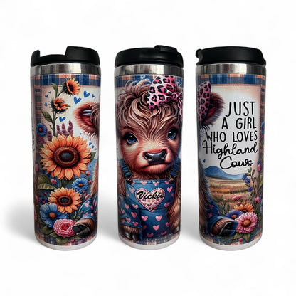 Highland Cow Travel Tumbler