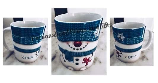Personalised Snowman Mug