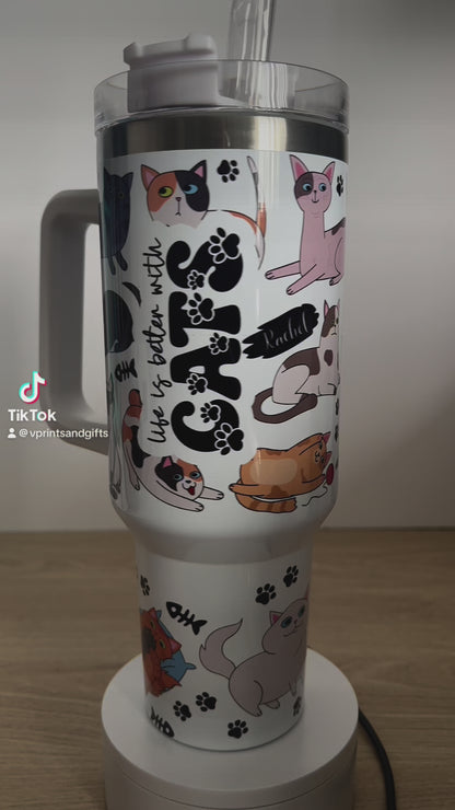 Cats Personalised Tumbler