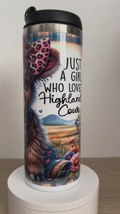 Highland Cow Travel Tumbler