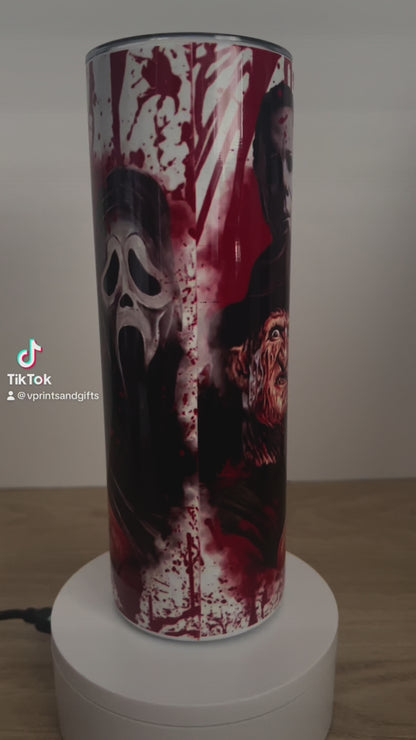Horror Tumbler - Sliding Lid and Straw